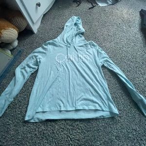 Calvin Klein teal long sleeve tee